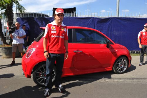 Fernando Alonso fiat500